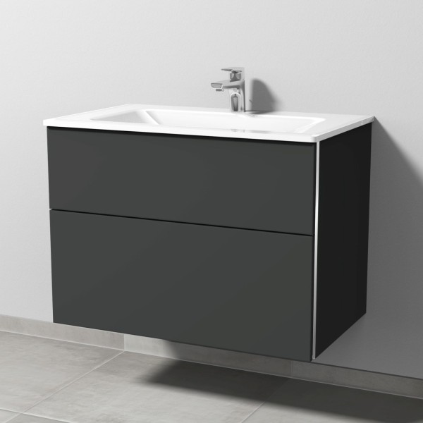 Sanipa 3way Glas-Set Glas-Waschtisch und Unterbau (BP202) 582x800x487