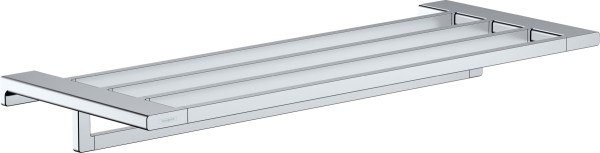 Hansgrohe Handtuchablage mit Handtuchhalter AddStoris chrom, 41751000