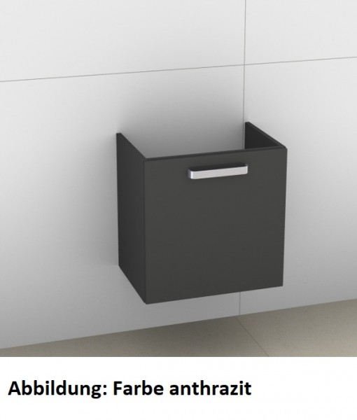 Artiqua 415 Waschtischunterschrank für Pro S 818858 Oxid Hellgrau quer, 415-WUT-L51-L-7183-721