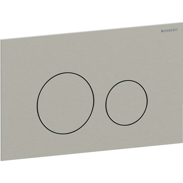 Geberit Sigma40 Betätigungsplatte, rund, 2-Mengen-Spülung: Platte, Taste: nickel, 115628ID1