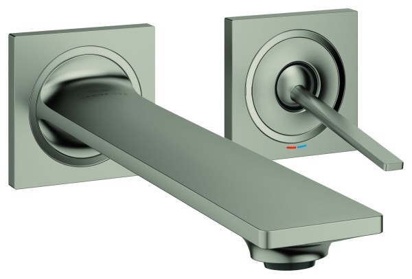 GROHE 2-Loch-Waschtisch-Wandbatterie Allure 19386_2 für 23429 Ausl. 212mm satin steel, 19386MS2