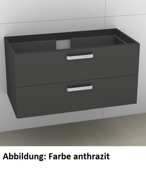 Artiqua 414 Waschtischunterschrank für Venticello 4104Aj, 4104AL Eiche Weiß quer NB, 414-WU2L-V106-7