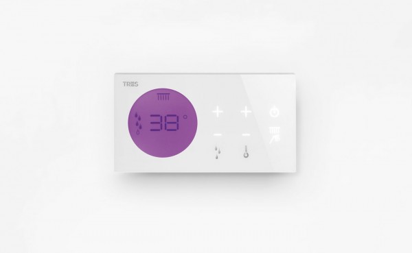 Tres Elektronischer Unterputz Thermostatbausatz für Dusche Chromotherapy