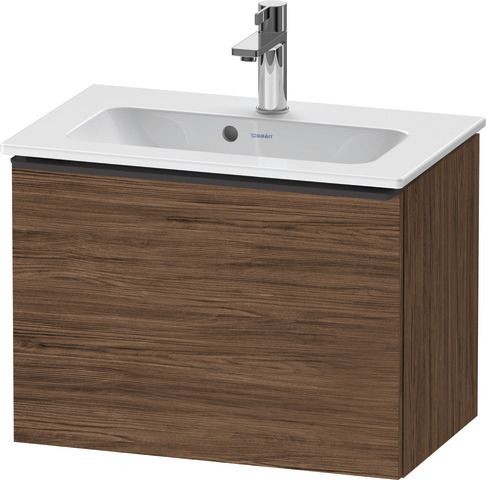 Duravit D-Neo Waschtischunterbau wandhängend Nussbaum dunkel Matt 610x372x440 mm - DE42680BD210000