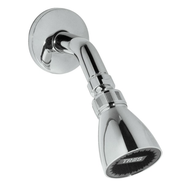 Tres Kopfbrause mit Kugelgelenk und Wandarm Kugelgelenk Abmessungen: Ø 54 mm, 134738