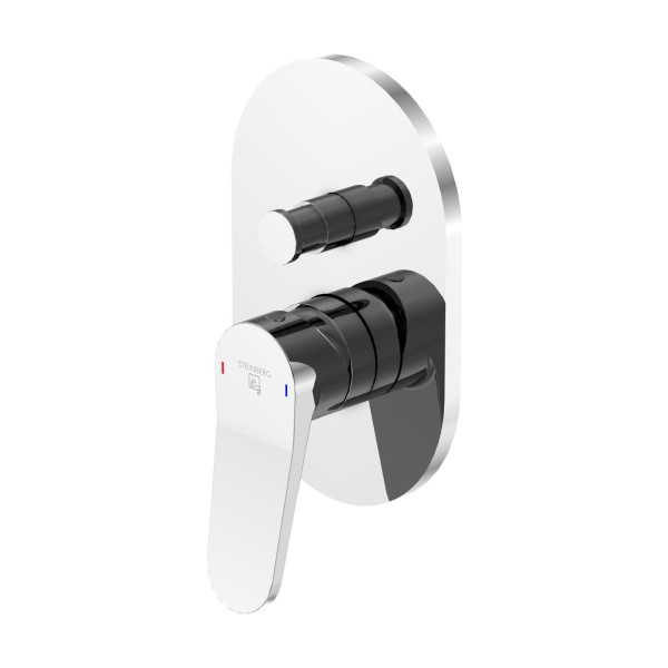 Steinberg Serie 340 Wannenarmatur Unterputz, mit automatischem Umsteller, chrom, 34021033