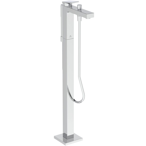 Ideal Standard freistehende Badewannenarmatur Extra mit Stick-Handbrause Ausladung 189mm Chrom, BD52