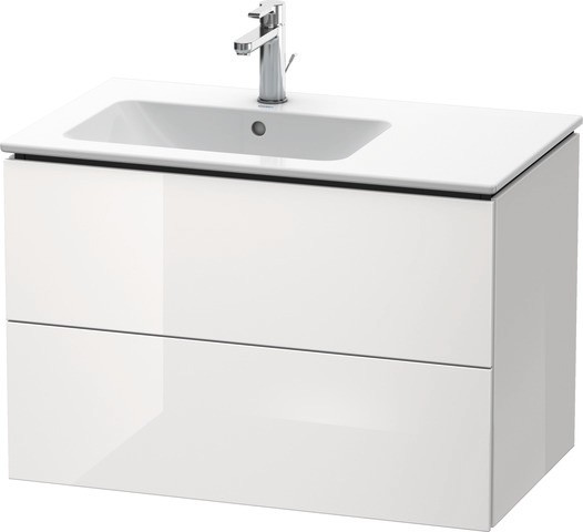 Duravit L-Cube Waschtischunterbau wandhängend Weiß Hochglanz 820x481x550 mm - LC629102222