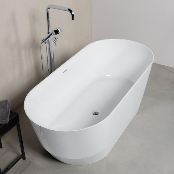 LAUFEN Badewanne LAUFEN Pro aus Marbond freistehend oval 1500x700x590 weiß, H2439520000001