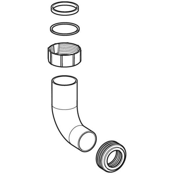 Geberit Spülbogen mit Dichtung
