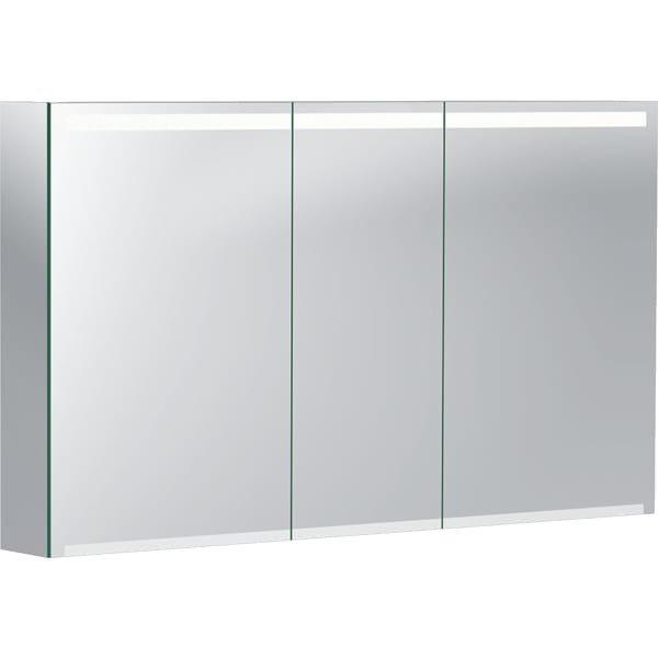 Geberit Option Spiegelschrank mit Beleuchtung drei Türen, 120x70x15cm, 500207001