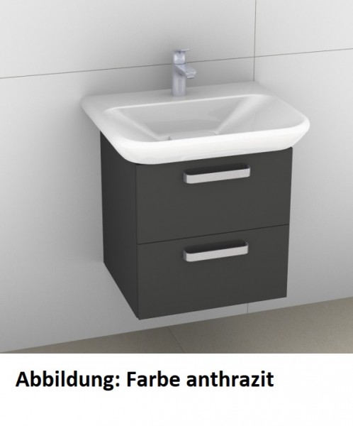 Artiqua 413 Waschtischunterschrank für MyDay 125460 Eiche Weiß quer NB, 413-WU2L-K90-7185-440
