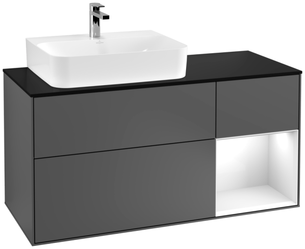 Villeroy & Boch Waschtischunterschrank Finion F15 1200x603x501mm WT links , F152GFGK