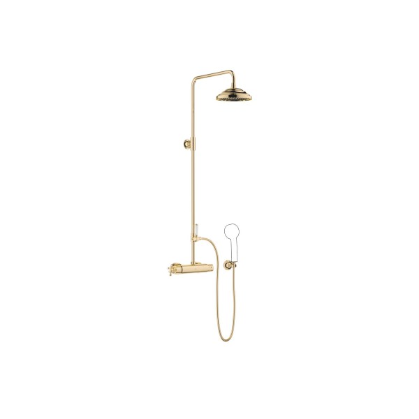 Dornbracht Shower Pipe mit Brause-Thermostat MADISON 34459360 Messing (23kt Gold)