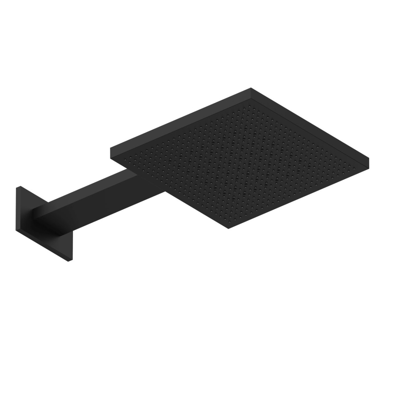 Herzbach LIVING SPA Wand-Regenbrause TWIN FLOW 300x300mm Schwarz matt, 11.044277.1.12 11.044277.1.12