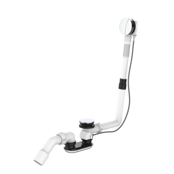 LAUFEN Ab- und Überlaufgarnitur ohne Wannenzulauffunktion chrom, H2951420040001