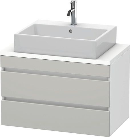 Duravit DuraStyle Konsolenwaschtischunterbau wandhängend Betongrau & Weiß Matt 800x478x512 mm - DS53