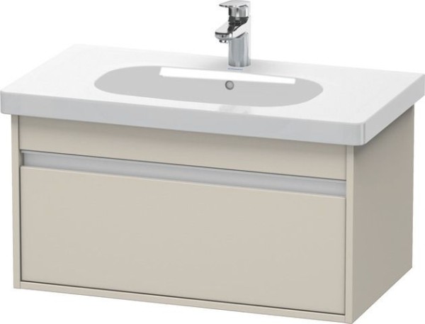 Duravit Ketho Waschtischunterbau wandhängend Taupe Matt 800x455x410 mm - KT666709191