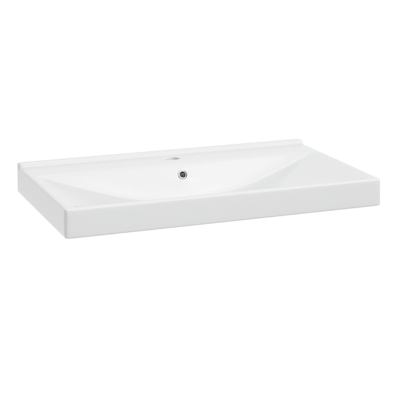 Neuesbad Keramik-Waschbecken VERSO 80 cm, weiss glänzend NB1DF10441