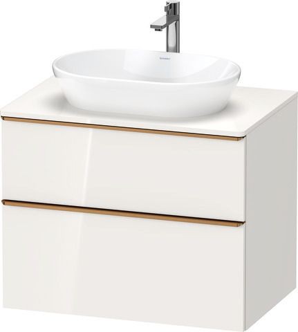 Duravit D-Neo Konsolenwaschtischunterbau wandhängend Weiß Hochglanz 800x550x664 mm - DE4967004220000