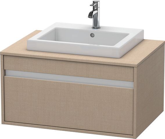Duravit Ketho Konsolenwaschtischunterbau wandhängend Leinen Matt 800x550x426 mm - KT679407575