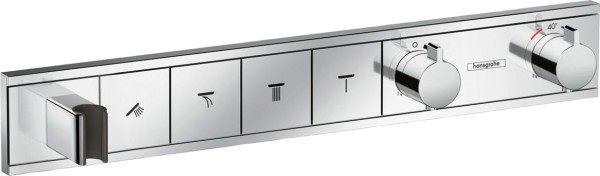 Hansgrohe Thermostat Unterputz RainSelect Fertigset 4 Verbraucher chrom, 15357000