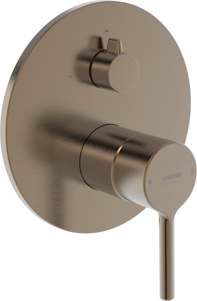 Hansa Einhandmischer FM-Set f. zwei Abgänge, HANSAVANTIS 8260 Rosette rund Bronze, 8260902781