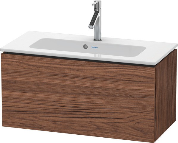 Duravit L-Cube Waschtischunterbau wandhängend Nussbaum dunkel Matt 820x391x400 mm - LC615702121