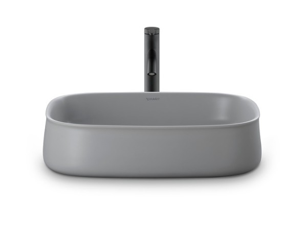 Duravit Zencha Aufsatzbecken Grau Seidenmatt, 550 mm - 23735567791