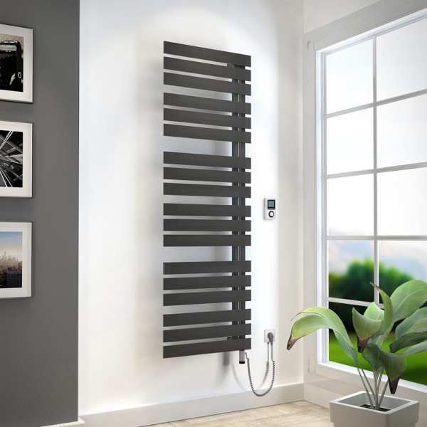 HSK Designheizkörper Yenga werkseitig befüllt 600 x 1824 mm, graphit-schwarz, 8760180-173-G4