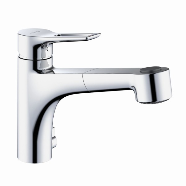 KLUDI MIX Multi-Spültischarmatur DN 15 herausz. Brause Bügelhebel chrom, 329450562