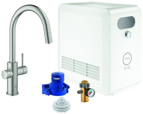 GROHE Blue Professional StarterKit 31325 C-Auslauf azb. Bluetooth/WIFI supersteel, 31325DC2