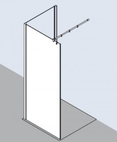 Preview: Kermi Walk-In Filia XP Preview: Kermi Walk-In Filia XP TWG 0750x1850, silber hochglanz, ESG klar, FXTWG07518VAK