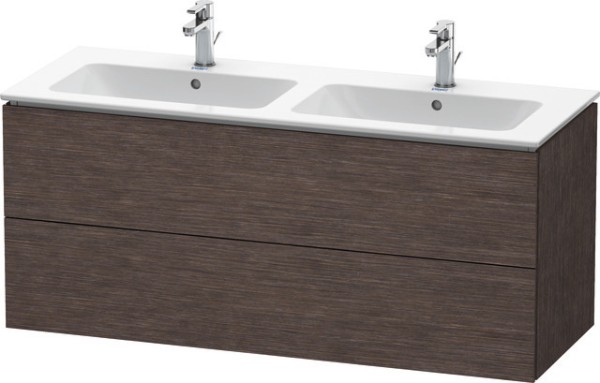 Duravit L-Cube Waschtischunterbau wandhängend Eiche dunkel gebürstet Matt 1290x481x550 mm - LC625807