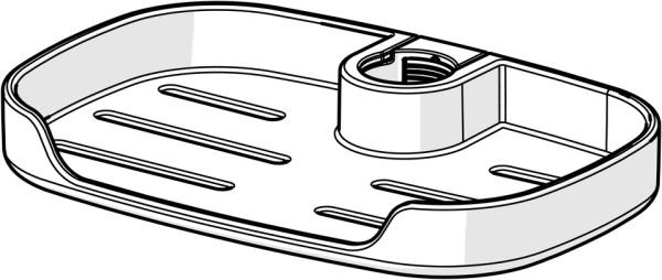 Hansa Seifenschale Hansaactivejet 0480 0100 verchromt, 04800100
