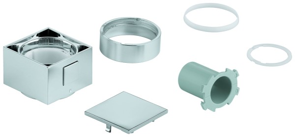 GROHE Temperaturwählgriff 49091 eckig für THM-Fertigmontagesets chrom, 49091000
