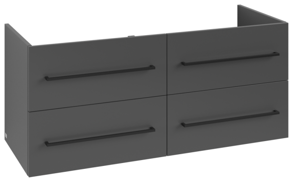 Villeroy & Boch Waschtischunterschrank Avento A89310 1180x514x484mm 4 Ausz. Waschtisch mittig Graphi