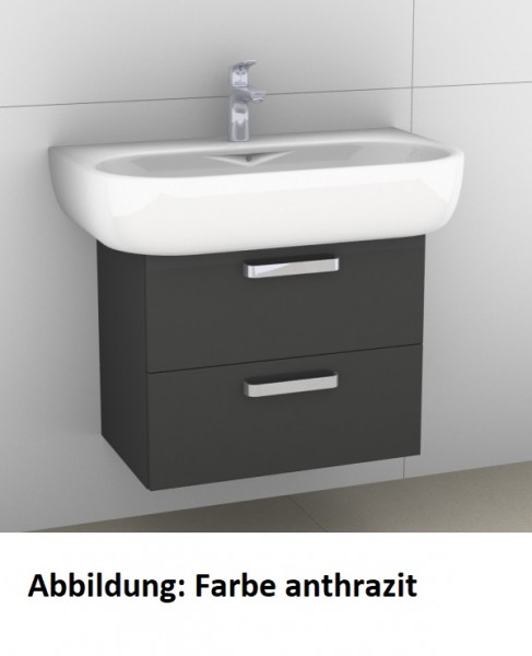 Artiqua 413 Waschtischunterschrank für 4U 123480 Eiche Weiß quer NB, 413-WU2L-K25-7186-440
