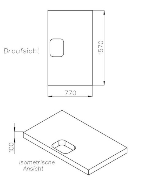Neuesbad Wannenträger für Laufen Pro 160x80x3,3