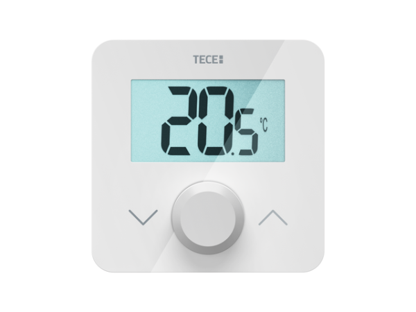 Tece floor Raumbediengerät SH-DTP,Display weiß, Temperatur, programmierbar, 2x AAA, 77420055