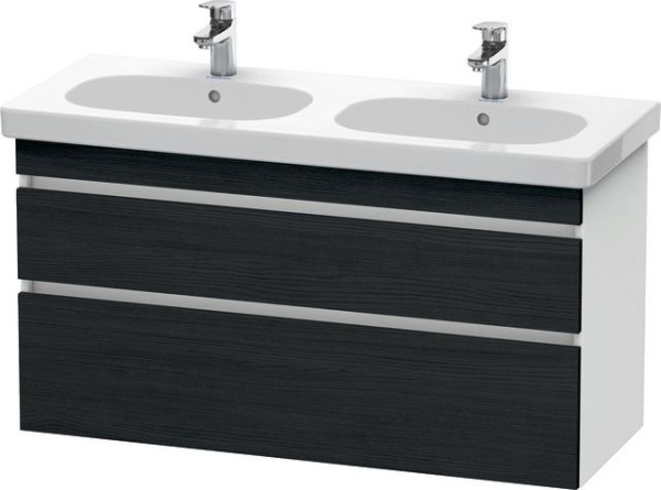 Duravit DuraStyle Waschtischunterbau wandhängend Eiche Schwarz & Weiß Matt 1150x453x610 mm - DS64860