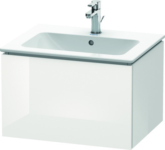 Duravit L-Cube Waschtischunterbau wandhängend Weiß Hochglanz 620x481x400 mm - LC614002222