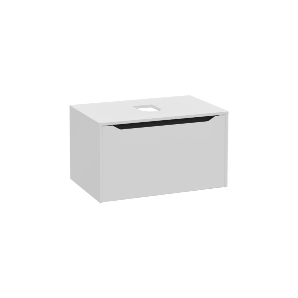 VitrA New Integra Square Waschtischunterschrank (Aufsatzwaschtisch) mit 1 Vollauszug 76 Matt,80279