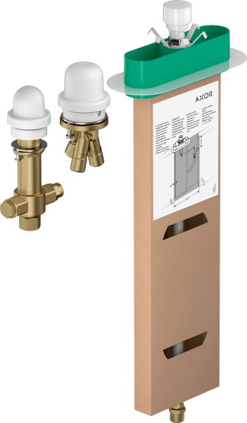 Hansgrohe 3-Loch Wannenarmatur Grundkörper Axor für Wannenrandmontage sBox, 15487180
