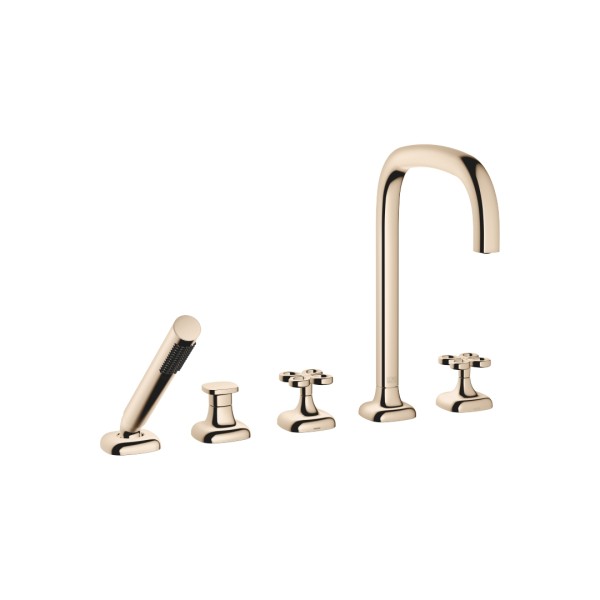 Dornbracht Wannen-Fünflochbatterie für Wannenrandmontage COYA 27522424 Champagne (22kt Gold),2752242