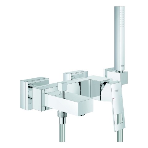 GROHE EH-Wannenbatterie Eurocube 23141 Wandmont. Brausegrt. Euphoria Cube chrom