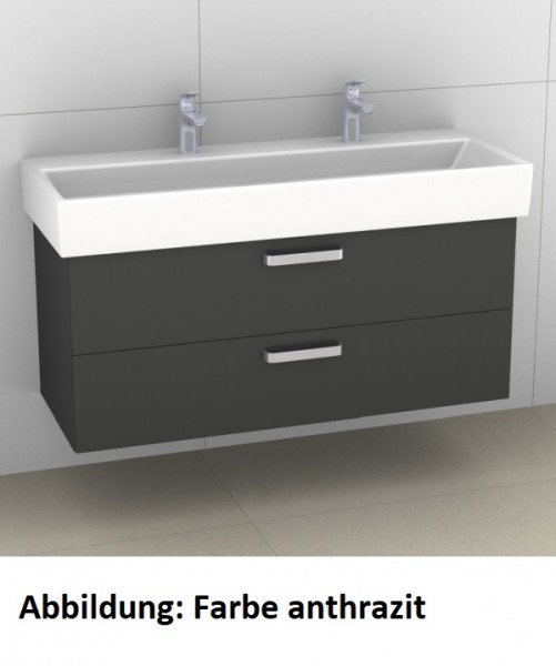 Artiqua 414 Waschtischunterschrank für Memento 5133C1,Eiche Weiß quer NB, 414-WU2L-V37-7185-440