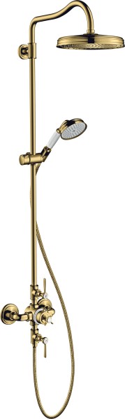 Hansgrohe Showerpipe Axor Montreux Polished Gold Optic mit