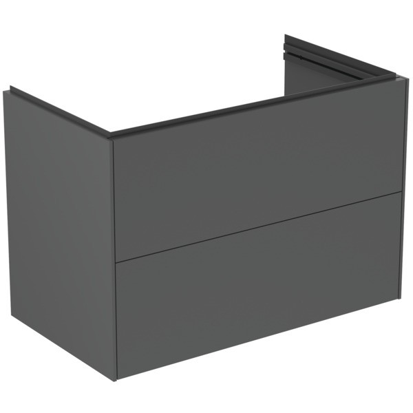 Ideal Standard Möbelwaschtischunterschrank Conca 800 mm 2 Auszüge Anthrazit matt, T5575Y2