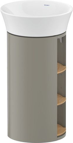 Duravit White Tulip Waschtischunterbau bodenstehend Natur Eiche & Stein Grau Matt & Seidenmatt 410x4